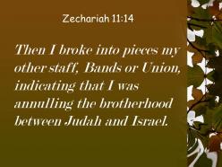 Zechariah 11 14 the family bond between judah powerpoint church sermon