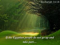 Zechariah 14 18 If The Egyptian People Do Not Powerpoint Church Sermon