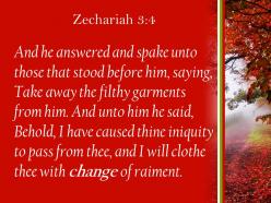 Zechariah 3 4 i will put fine garments powerpoint church sermon
