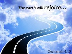 Zechariah 4 10 The Earth Will Rejoice Powerpoint Church Sermon