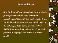 Zechariah 9 10 the chariots from ephraim powerpoint church sermon