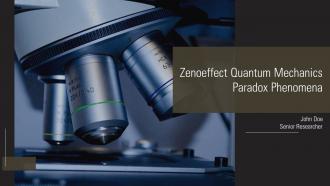 Zenoeffect Quantum Mechanics Paradox Phenomena PPT Example ST AI