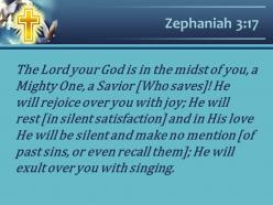 Zephaniah 3 17 the lord your god is with you powerpoint church sermon