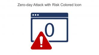 Zero Day Attack With Risk Colored Icon In Powerpoint Pptx Png And Editable Eps Format