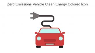 Zero Emissions Vehicle Clean Energy Colored Icon In Powerpoint Pptx Png And Editable Eps Format