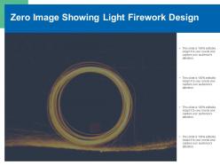 Zero image showing light firework design