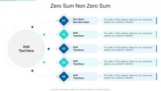 Zero Sum Non Zero Sum In Powerpoint And Google Slides Cpb