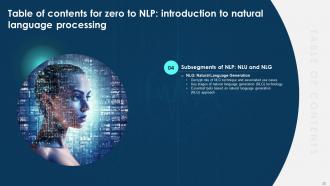 Zero To NLP Introduction To Natural Language Processing Powerpoint Presentation Slides AI CD V Impressive Graphical
