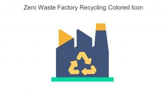 Zero Waste Factory Recycling Colored Icon In Powerpoint Pptx Png And Editable Eps Format