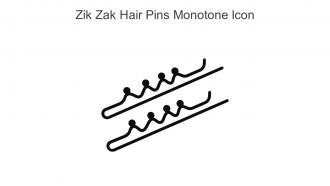 Zik Zak Hair Pins Monotone Icon In Powerpoint Pptx Png And Editable Eps Format