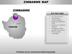 Zimbabwe country powerpoint maps