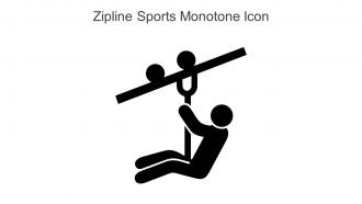Zipline Sports Monotone Icon In Powerpoint Pptx Png And Editable Eps Format