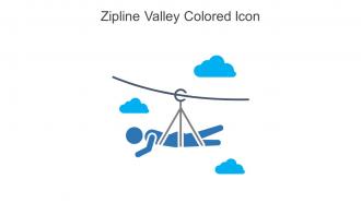 Zipline Valley Colored Icon In Powerpoint Pptx Png And Editable Eps Format