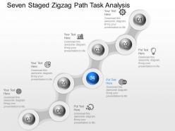 Zj seven staged zigzag path task analysis powerpoint template