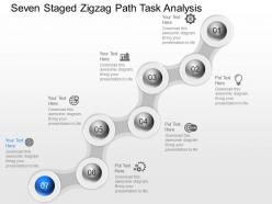 Zj seven staged zigzag path task analysis powerpoint template