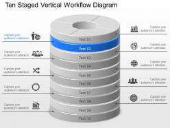 Zn ten staged vertical workflow diagram powerpoint template