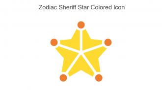 Zodiac Sheriff Star Colored Icon In Powerpoint Pptx Png And Editable Eps Format