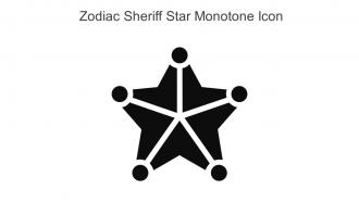 Zodiac Sheriff Star Monotone Icon In Powerpoint Pptx Png And Editable Eps Format