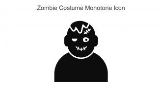 Zombie Costume Monotone Icon In Powerpoint Pptx Png And Editable Eps Format