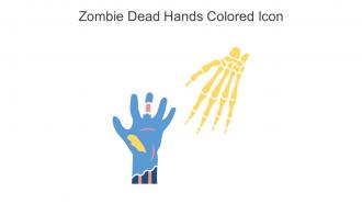 Zombie Dead Hands Colored Icon In Powerpoint Pptx Png And Editable Eps Format