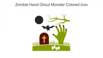 Zombie Hand Ghoul Monster Colored Icon In Powerpoint Pptx Png And Editable Eps Format