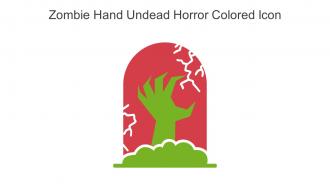 Zombie Hand Undead Horror Colored Icon In Powerpoint Pptx Png And Editable Eps Format