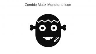 Zombie Mask Monotone Icon In Powerpoint Pptx Png And Editable Eps Format