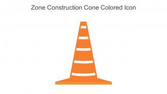 Zone Construction Cone Colored Icon In Powerpoint Pptx Png And Editable Eps Format