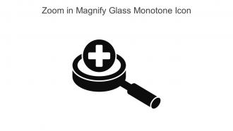 Zoom In Magnify Glass Monotone Icon In Powerpoint Pptx Png And Editable Eps Format
