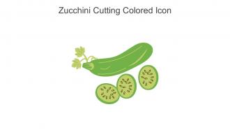 Zucchini Cutting Colored Icon In Powerpoint Pptx Png And Editable Eps Format