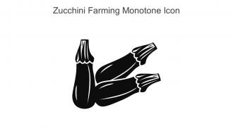 Zucchini Farming Monotone Icon In Powerpoint Pptx Png And Editable Eps Format