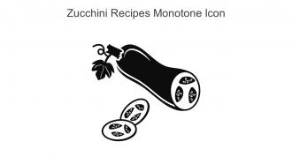 Zucchini Recipes Monotone Icon In Powerpoint Pptx Png And Editable Eps Format