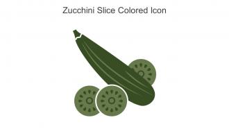 Zucchini Slice Colored Icon In Powerpoint Pptx Png And Editable Eps Format