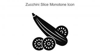 Zucchini Slice Monotone Icon In Powerpoint Pptx Png And Editable Eps Format