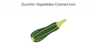 Zucchini Vegetables Colored Icon In Powerpoint Pptx Png And Editable Eps Format