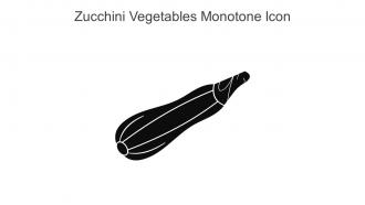 Zucchini Vegetables Monotone Icon In Powerpoint Pptx Png And Editable Eps Format