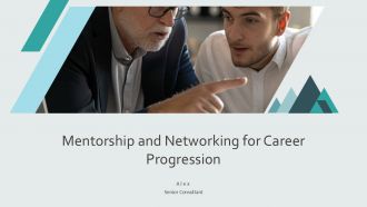 Mentorship And Networking For Career Progression PPT Mockup AT