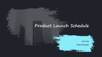 Product Launch Schedule PPT PowerPoint AT