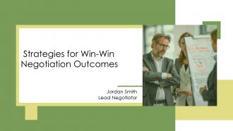 Strategies For Win Win Negotiation Outcomes PPT Outline AT