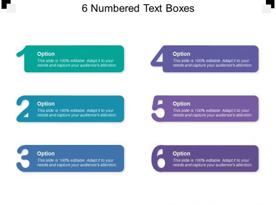 6 Boxes - Slide Team