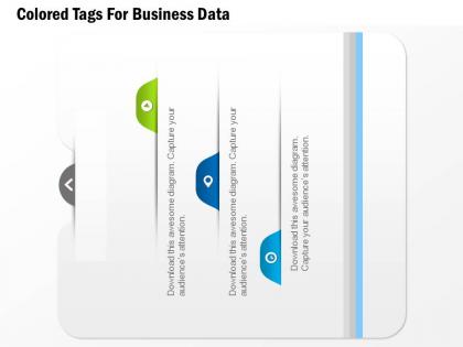 0115 colored tags for business data powerpoint template
