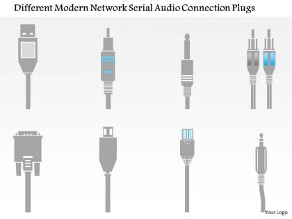 0115 different modern network serial audio connection plugs ppt slide