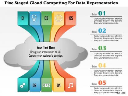 0115 five staged cloud computing for data representation powerpoint template