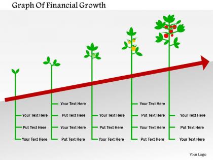0115 graph of financial growth powerpoint template