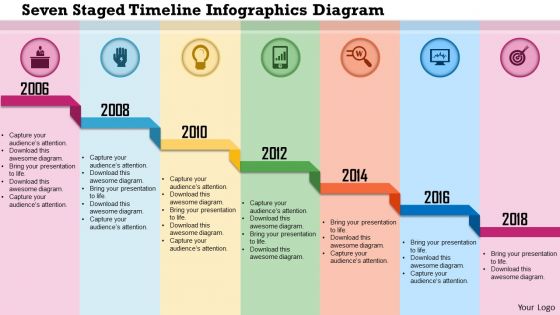 0115 seven staged timeline infographics diagram powerpoint template