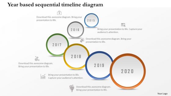 0115 year based sequential timeline diagram powerpoint template