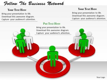 0214 follow the business network ppt graphics icons powerpoint