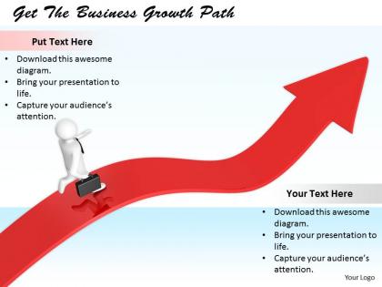 0214 get the business growth path ppt graphics icons powerpoint