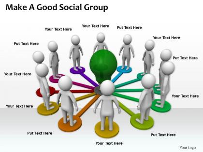 0214 make a good social group ppt graphics icons powerpoint