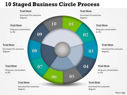 0314 business ppt diagram 10 staged business circle process powerpoint template